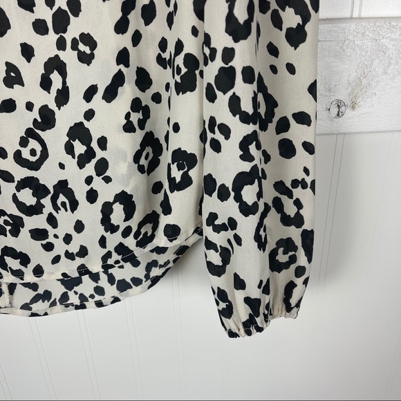 PEYTON JENSEN Rayna Leopard Smocked Blouse - Picture 3 of 7